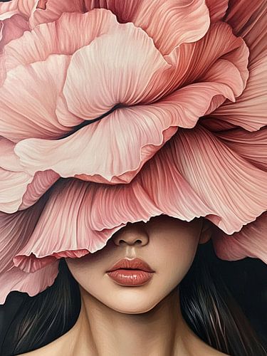 Modernes abstraktes Porträt