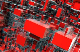 3d-Rendering Illustration von Würfeln von W J Kok