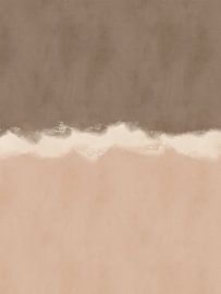 Tableau abstrait aux couleurs chaudes, dans le style de Rothko sur Dina Dankers