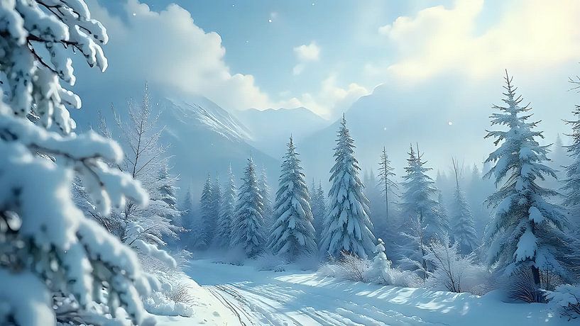 Winter dagdroom van Jean Pierre