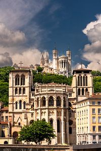 Kathedrale und Notre Dame de Fourviere in Lyon