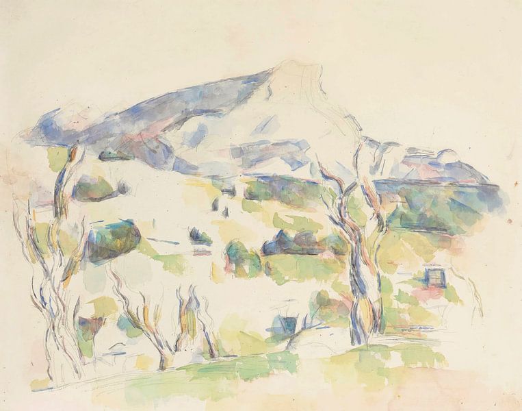 Mont Sainte-Victoire, view of Lauves, Paul Cézanne by Masterful Masters