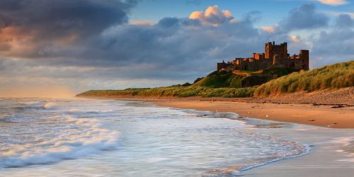 Château de Bamburgh, Northumberland, Angleterre