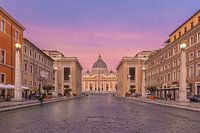 St-Pietersbasiliek gezien vanuit de via della Conciliazione