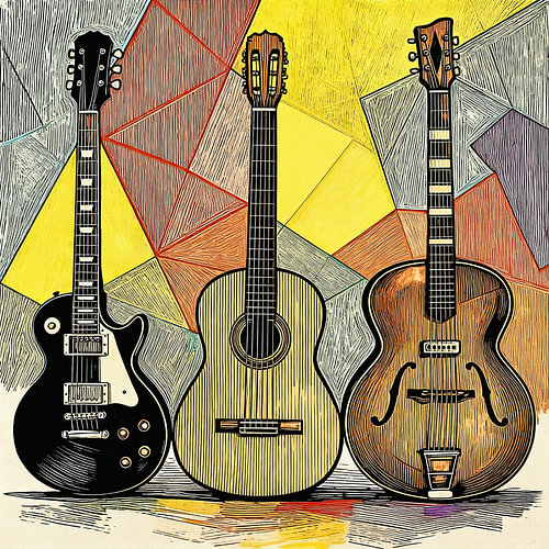 Drei Gitarren von Hans Levendig (lev&dig fotografie)