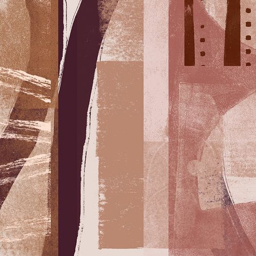 Raw Romance.. Moderne abstracte kunst in warme kleuren nr.2