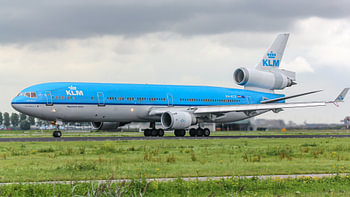 KLM McDonnell Douglas MD-11 passagiersvliegtuig.
