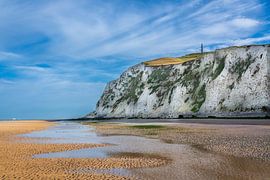 Ebbe am Strand von Escalles