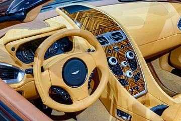 Intérieur de la voiture de sport décapotable Aston Martin Vanquish Volante sur Sjoerd van der Wal Photographie