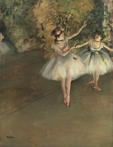 Twee dansers op een podium, Edgar Degas van Meesterlijcke Meesters
