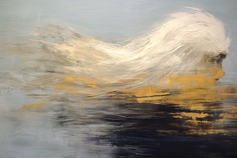 Dynamiek van Goud en Zwart in Abstractie van Art & Soul Creations