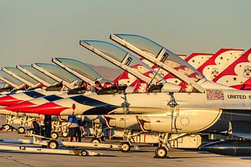 Demonstrationsteam der U.S. Air Force, die Thunderbirds. von Jaap van den Berg