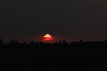 Zonsondergang in Friesland