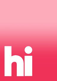 Hi - pink red gradient by Bainai
