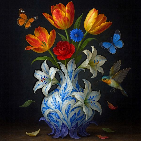 Stilleben Chic Hummingbird von Moonheart Artworks
