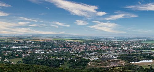 Uitzicht over Sangerhausen in Saksen-Anhalt
