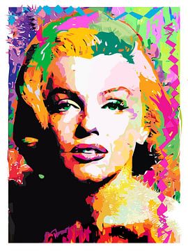 Marilyn Monroe POP ART Graffiti Street Art Berlijn Liefde van Julieduke