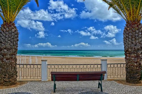 Portugal Algarve Praia da Luz strandpromenade