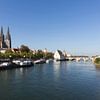 Regensburg Donau und Altstadt Panorama von Frank Herrmann
