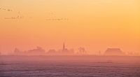 Winterlandschap Friesland.