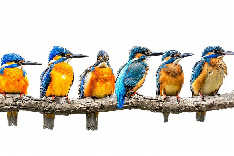 group photo kingfishers by Egon Zitter