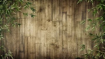 Grungy Bamboo Jungle #VI van Studio XII