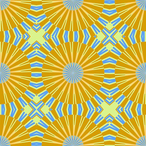 Japanse bloemen Oker Goud