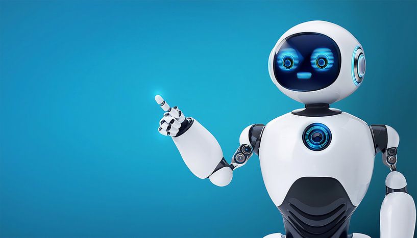 Robot met wijsvinger van Mustafa Kurnaz