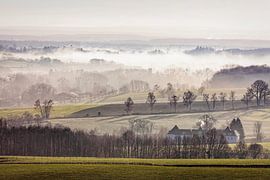 Collines brumeuses près d'Epen