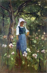Wendische Bäuerin, KARL HAGEMEISTER, Um 1886