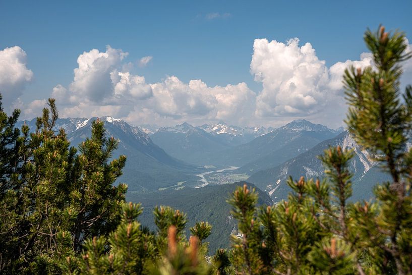 View from the Tauern into the Lech Valley by Leo Schindzielorz