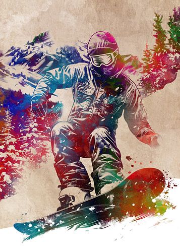 Snowboard sport kunst #snowboard