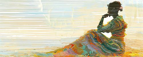 Femme coucher de soleil | Portrait de femme moderne