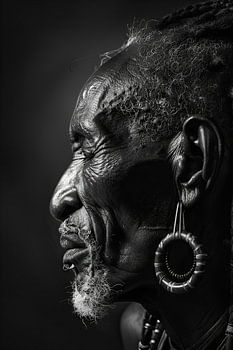 Sagesse marquée par le temps - Portrait