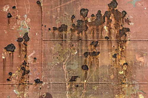 Coque de navire avec soudures et rouille sur Frans Blok - des photos, de l'art et des autres décorations murales