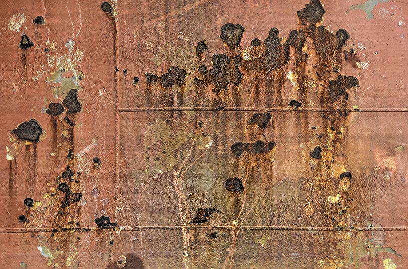 Scheepsromp met roest en lasnaden van Frans Blok - foto's, kunst en andere wanddecoratie
