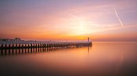 Sunset at the Nieuwpoort Pier
