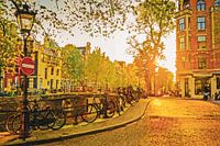 At the end of a summer day in Amsterdam