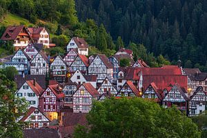 Fachwerkhäuser in Schiltach, Baden-Württemberg, Deutschland