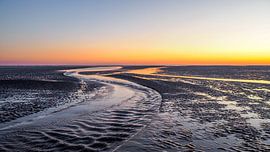 Zonsondergang op het Wad nabij Amland von stephan berendsen