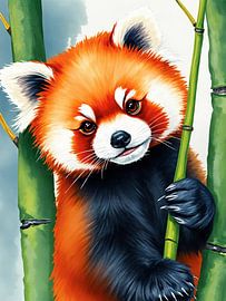 Red Panda Morning by Rizal Azhari