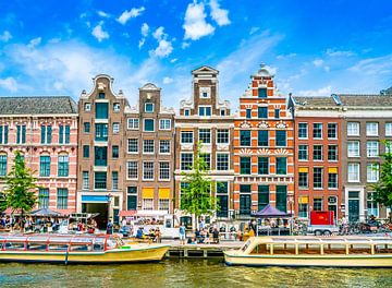 the Damrak in Amsterdam by Ivo de Rooij