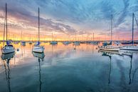 Sunset Calm At San Diego Harbor by Joseph S Giacalone Photography thumbnail