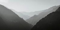 Layered mountains in black and white by Luc van der Krabben thumbnail