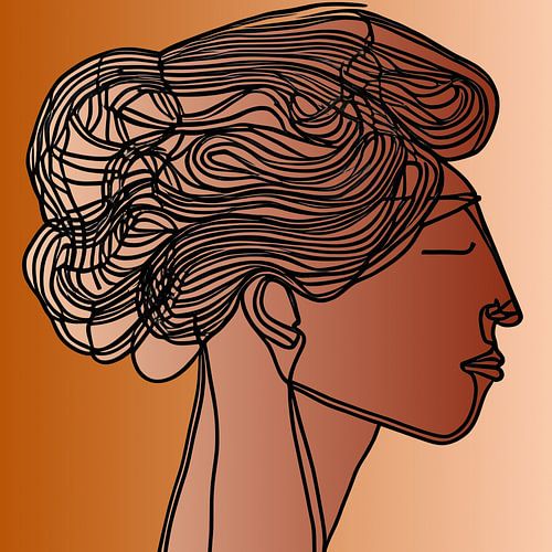 Women's head mixed colour