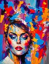 Indrukwekkend portret van een vrouw van ArtDesign by KBK thumbnail