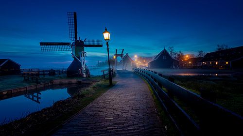 Zaanse Schans à l'aube sur Gerrit Bikker