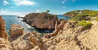 Cala Marquesa, côte rocheuse, Palafrugell