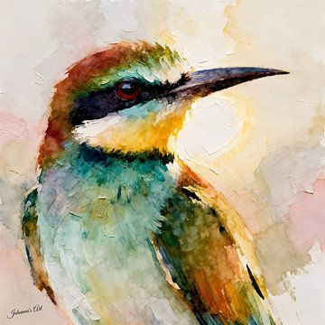 Prachtige vogels van de wereld - Europese bijeneter van Johannas Art Creations