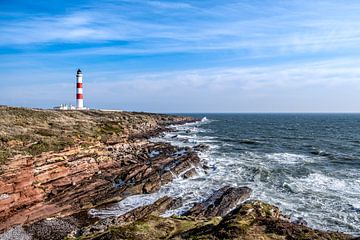 De vuurtoren van Tarbat Ness, Schotland van Michiel Mulder